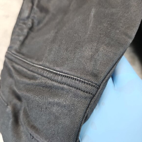 G-Star Raw Jeans Mens Size 30 Waxed Black Rackam 3D Skinny Double Knee Lyocell - Picture 7 of 16